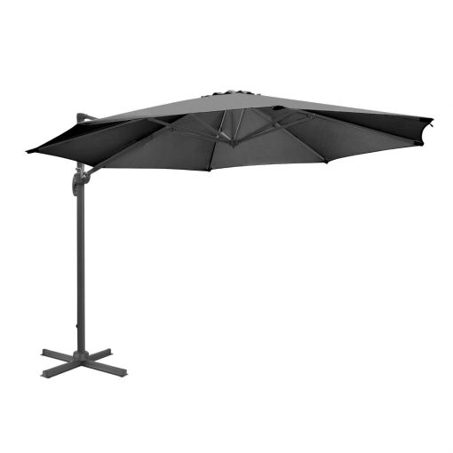 Bolero Venice Heavy Duty Parasol Black 3-5m (DZ872)