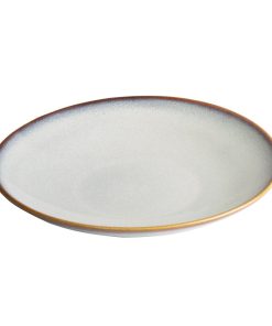 Olympia Drift Grey Plain Coupe Low Bowls 260mm Pack of 4 (FU190)