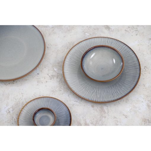 Olympia Drift Grey Plain Dipping Dishes 78mm Pack of 8 (FU193)