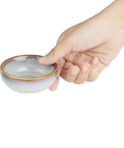 Olympia Drift Grey Plain Dipping Dishes 78mm Pack of 8 (FU193)