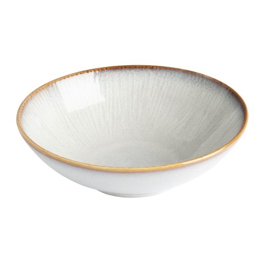 Olympia Drift Grey Embossed Coupe Bowls 205mm Pack of 4 (FU198)