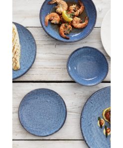 Olympia Denim Blue Coupe Plates 180mm Pack of 6 (FU220)