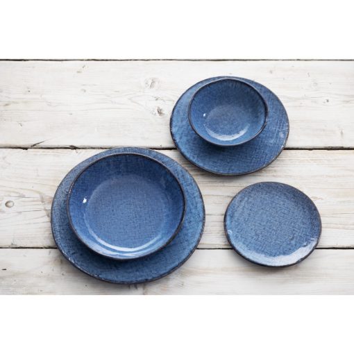 Olympia Denim Blue Coupe Plates 180mm Pack of 6 (FU220)