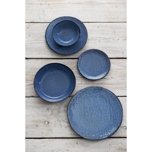 Olympia Denim Blue Coupe Plates 180mm Pack of 6 (FU220)