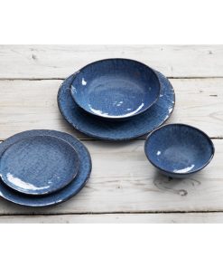 Olympia Denim Blue Coupe Plates 180mm Pack of 6 (FU220)