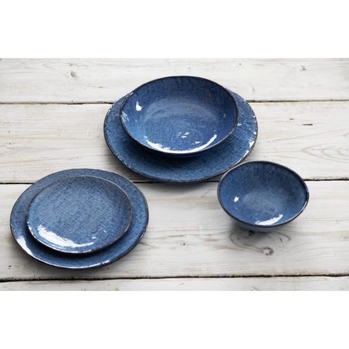 Olympia Denim Blue Coupe Plates 180mm Pack of 6 (FU220)