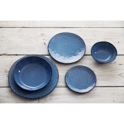 Olympia Denim Blue Coupe Plates 230mm Pack of 6 (FU221)