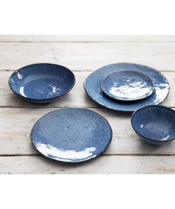 Olympia Denim Blue Coupe Plates 230mm Pack of 6 (FU221)