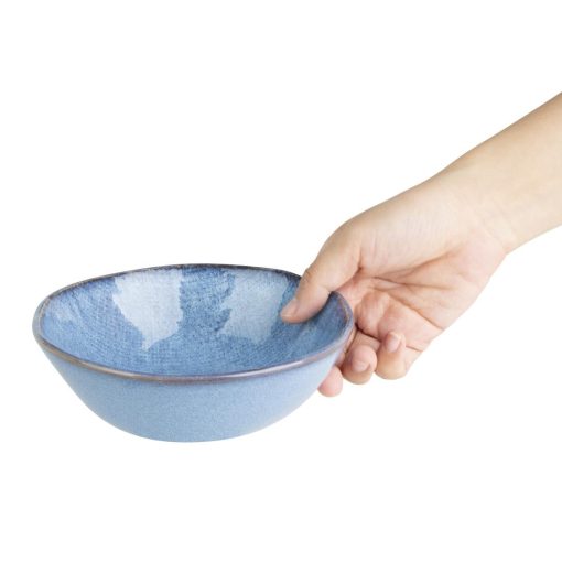 Olympia Denim Blue Coupe Bowls 160mm Pack of 6 (FU224)