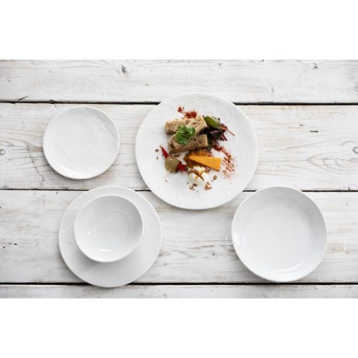 Olympia Denim White Coupe Plates 180mm Pack of 6 (FU225)