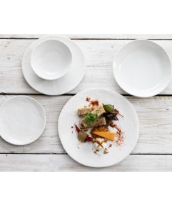 Olympia Denim White Coupe Plates 230mm Pack of 6 (FU226)