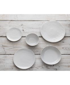 Olympia Denim White Coupe Plates 230mm Pack of 6 (FU226)