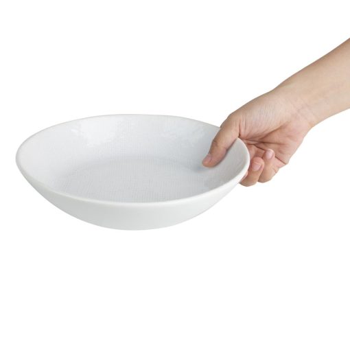 Olympia Denim White Coupe Bowls 220mm Pack of 6 (FU228)