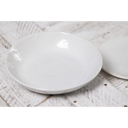 Olympia Denim White Coupe Bowls 220mm Pack of 6 (FU228)