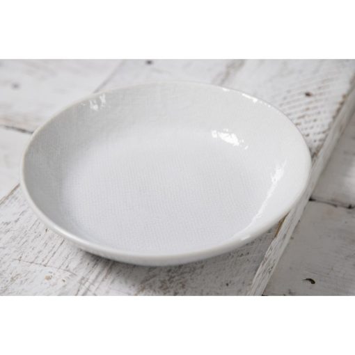 Olympia Denim White Coupe Bowls 220mm Pack of 6 (FU228)