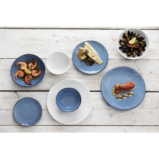 Olympia Denim White Coupe Bowls 160mm Pack of 6 (FU229)