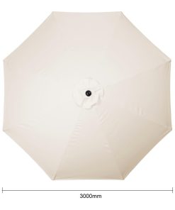 Bolero Seville Round Parasol 3m Diameter Cream (FU503)