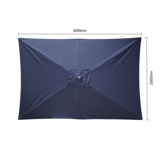 Bolero Seville Square Parasol 2x3m Navy Blue (FU506)