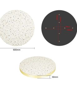 Bolero Terrazzo Style Round Table Top 600mm (FU518)