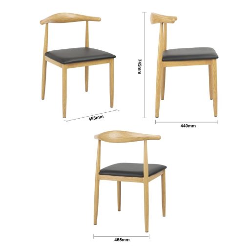 Bolero Camden Padded Interior Chairs Pack of 2 (FU529)