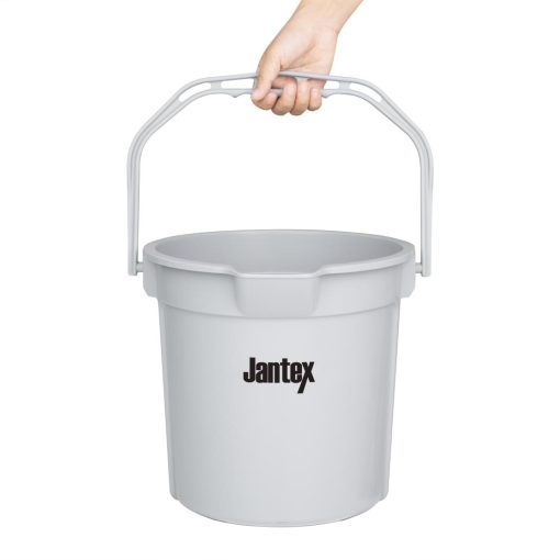 Jantex Grey Graduated Bucket with Pouring Lip 14ltr (FU589)