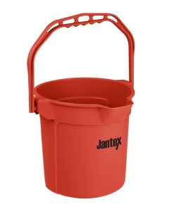 Jantex Red Graduated Bucket with Pouring Lip 10ltr (FU832)