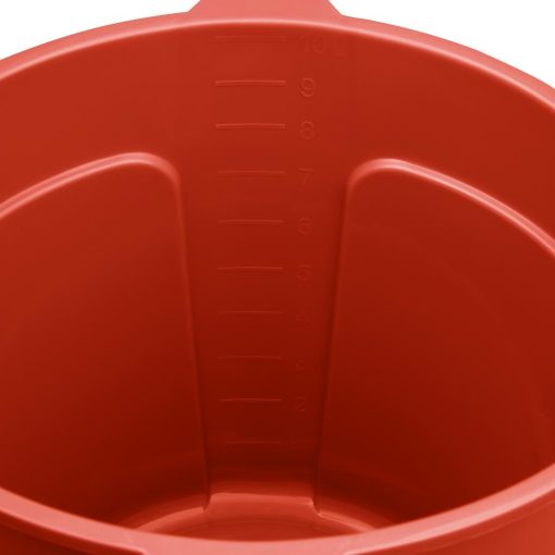 Jantex Red Graduated Bucket with Pouring Lip 10ltr (FU832)