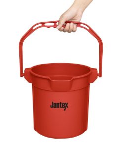 Jantex Red Graduated Bucket with Pouring Lip 10ltr (FU832)