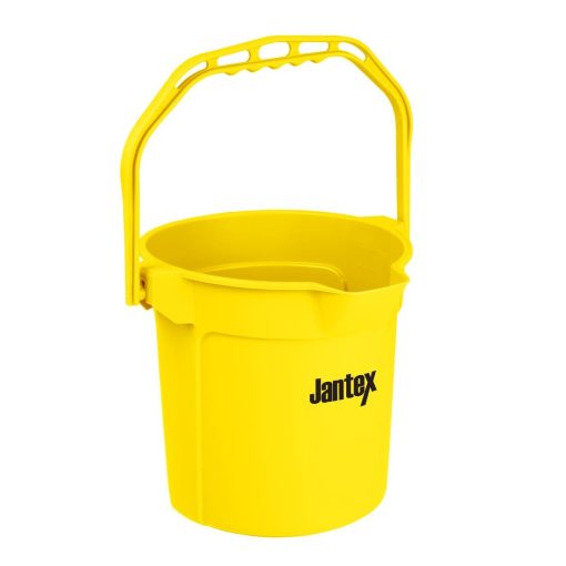 Jantex Yellow Graduated Bucket with Pouring Lip 10ltr (FU834)