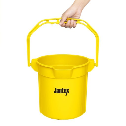 Jantex Yellow Graduated Bucket with Pouring Lip 10ltr (FU834)