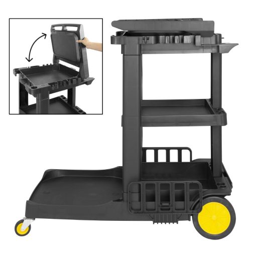 Jantex Cleaning Trolley Black (FU997)