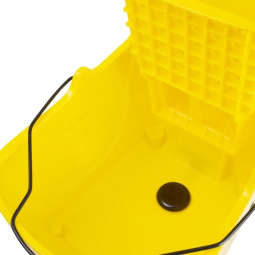 Jantex 30ltr Mop Bucket with Foot Pedal release - Yellow (FW866)