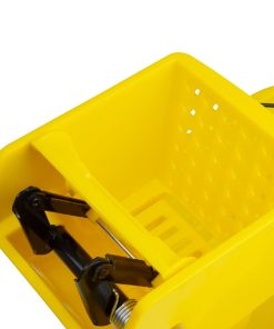 Jantex 30ltr Mop Bucket with Foot Pedal release - Yellow (FW866)