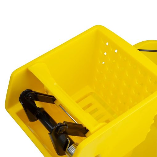 Jantex 30ltr Mop Bucket with Foot Pedal release - Yellow (FW866)