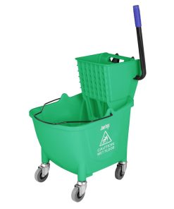 Jantex 30ltr Mop Bucket with Foot Pedal release - Green (FW867)