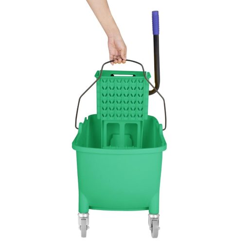 Jantex 30ltr Mop Bucket with Foot Pedal release - Green (FW867)