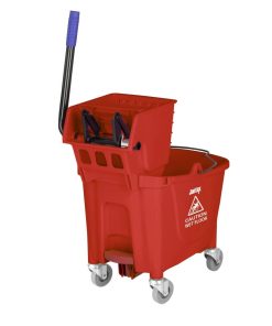 Jantex 30ltr Mop Bucket with Foot Pedal release - Red (FW868)