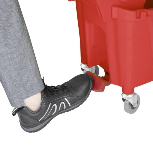 Jantex 30ltr Mop Bucket with Foot Pedal release - Red (FW868)