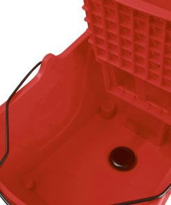 Jantex 30ltr Mop Bucket with Foot Pedal release - Red (FW868)