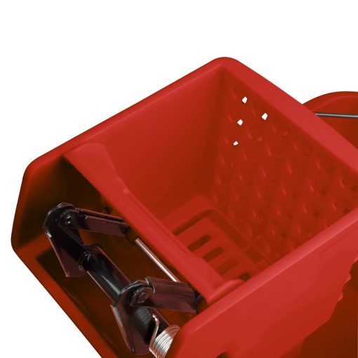 Jantex 30ltr Mop Bucket with Foot Pedal release - Red (FW868)