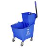 Jantex 30ltr Mop Bucket with Foot Pedal release - Blue (FW869)