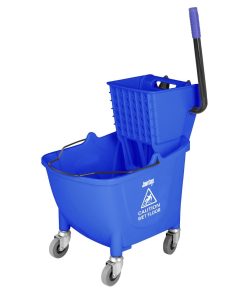 Jantex 30ltr Mop Bucket with Foot Pedal release - Blue (FW869)