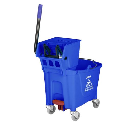 Jantex 30ltr Mop Bucket with Foot Pedal release - Blue (FW869)