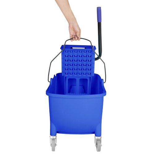 Jantex 30ltr Mop Bucket with Foot Pedal release - Blue (FW869)