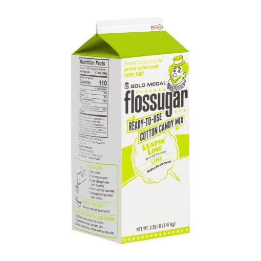 Flossugar Lime Ready to Use Cotton Candy Mix 1-47kg (HS990)