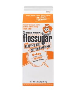 Flossugar Orange Ready to Use Cotton Candy Mix 1-47kg (HS991)