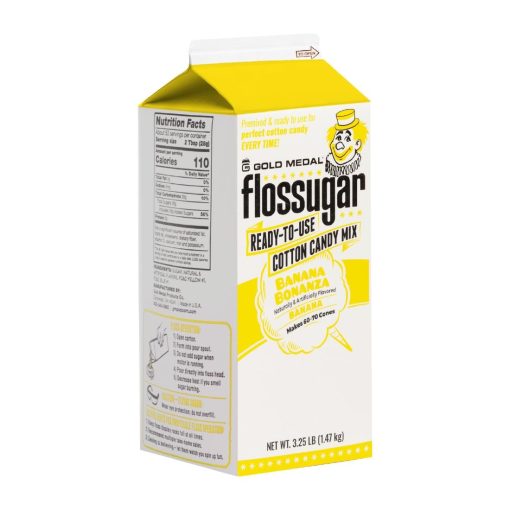 Flossugar Banana Ready to Use Cotton Candy Mix 1-47kg (HS995)