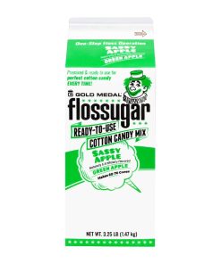 Flossugar Green Apple Ready to Use Cotton Candy Mix 1-47kg (HS996)