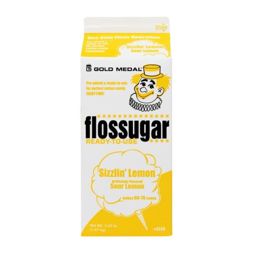 Flossugar Sour Lemon Ready to Use Cotton Candy Mix 1-47kg (HS997)