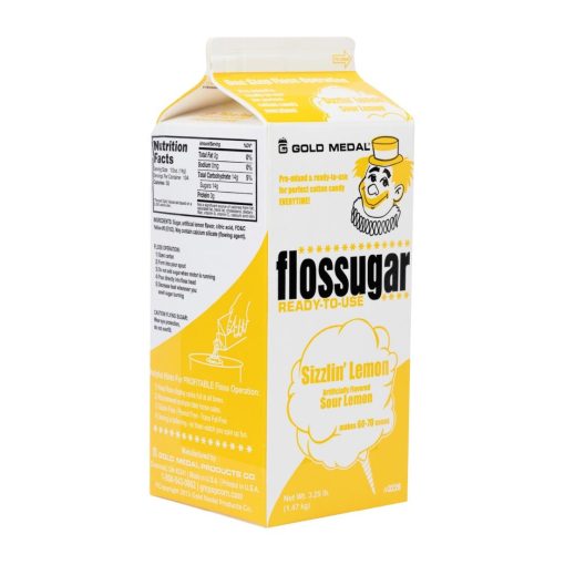 Flossugar Sour Lemon Ready to Use Cotton Candy Mix 1-47kg (HS997)